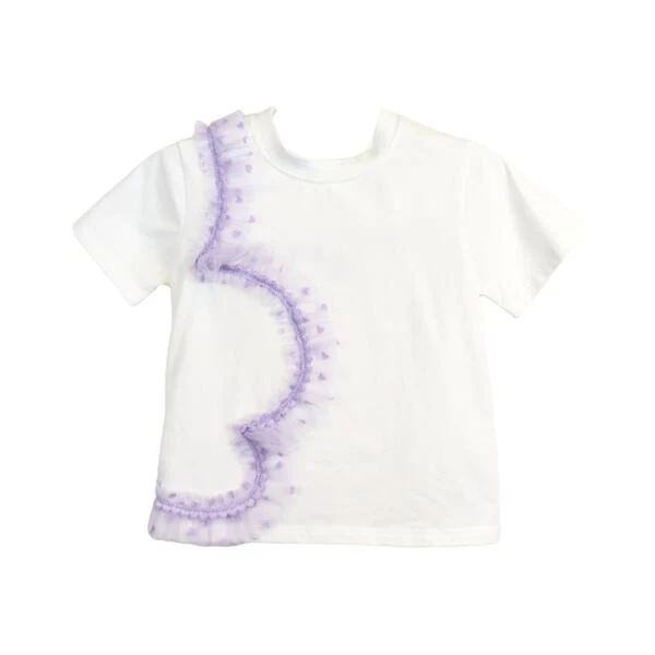 Purple Hear Trim Tee